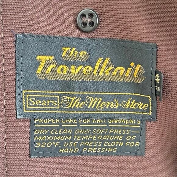 VTG Sears Brown Faux Fur Collar Trench Coat – Size 42L - Picture 6 of 7